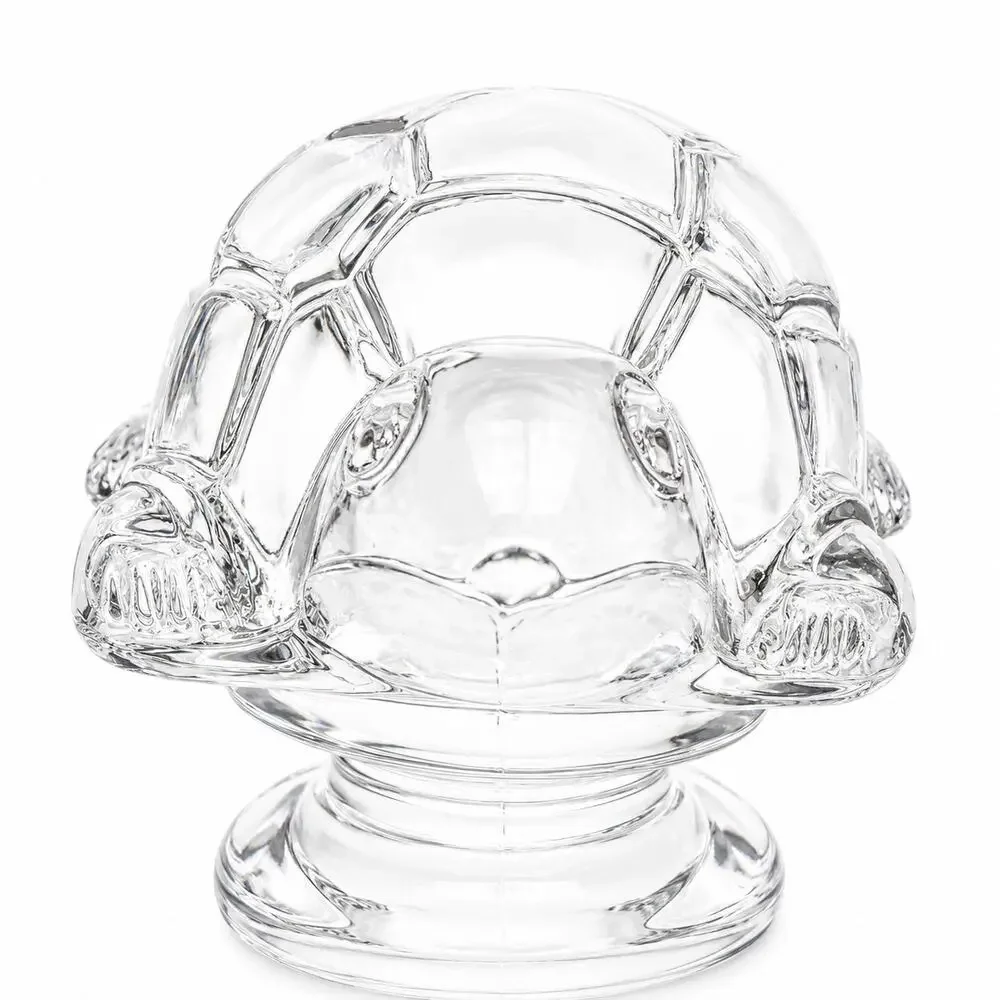 Towle Full Lead Austrian Crystal Turtle Bottle Stopper Wine Decanter Accessory